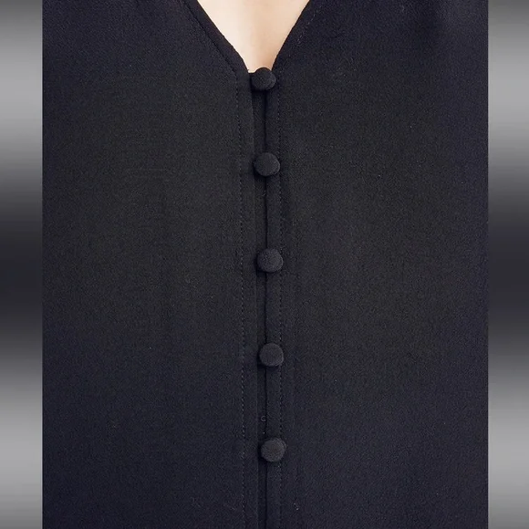 Madewell Heather long sleeve black button-front dress, NWT, size xxs - Picture 4 of 15